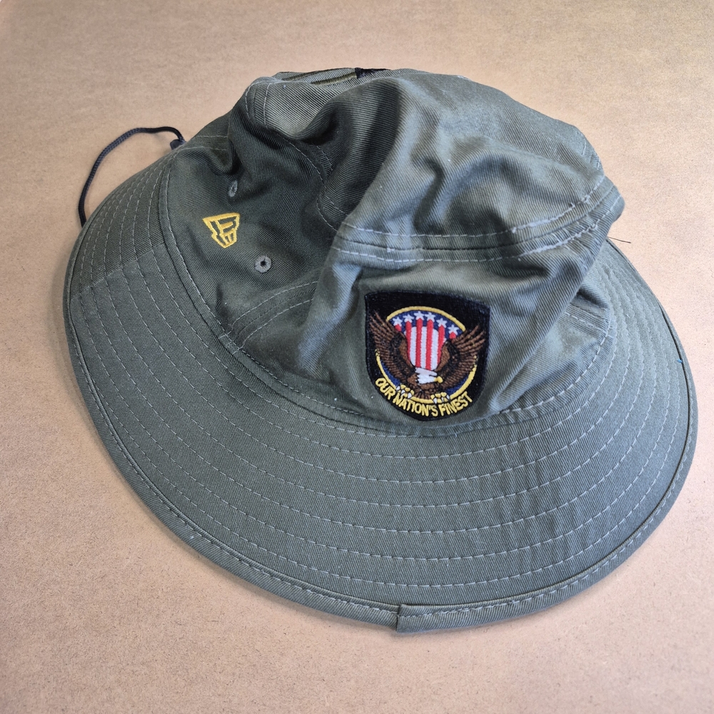 New Era Olive Green Bucket Hat with Embroidered Colorado Rockies Patch